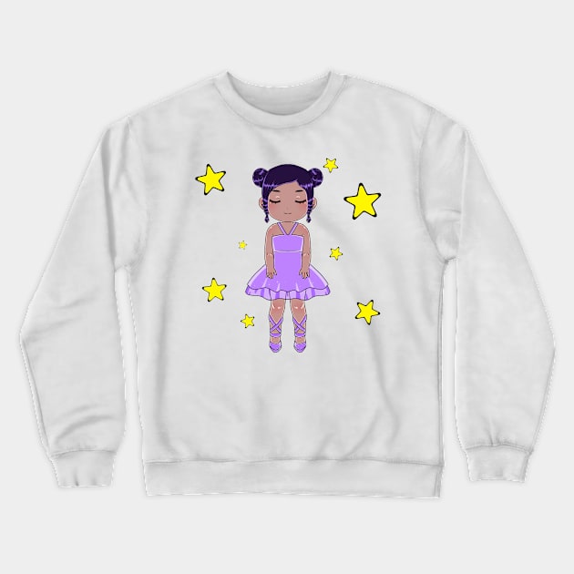 Ballerina purple Crewneck Sweatshirt by L’étoile stéllaire